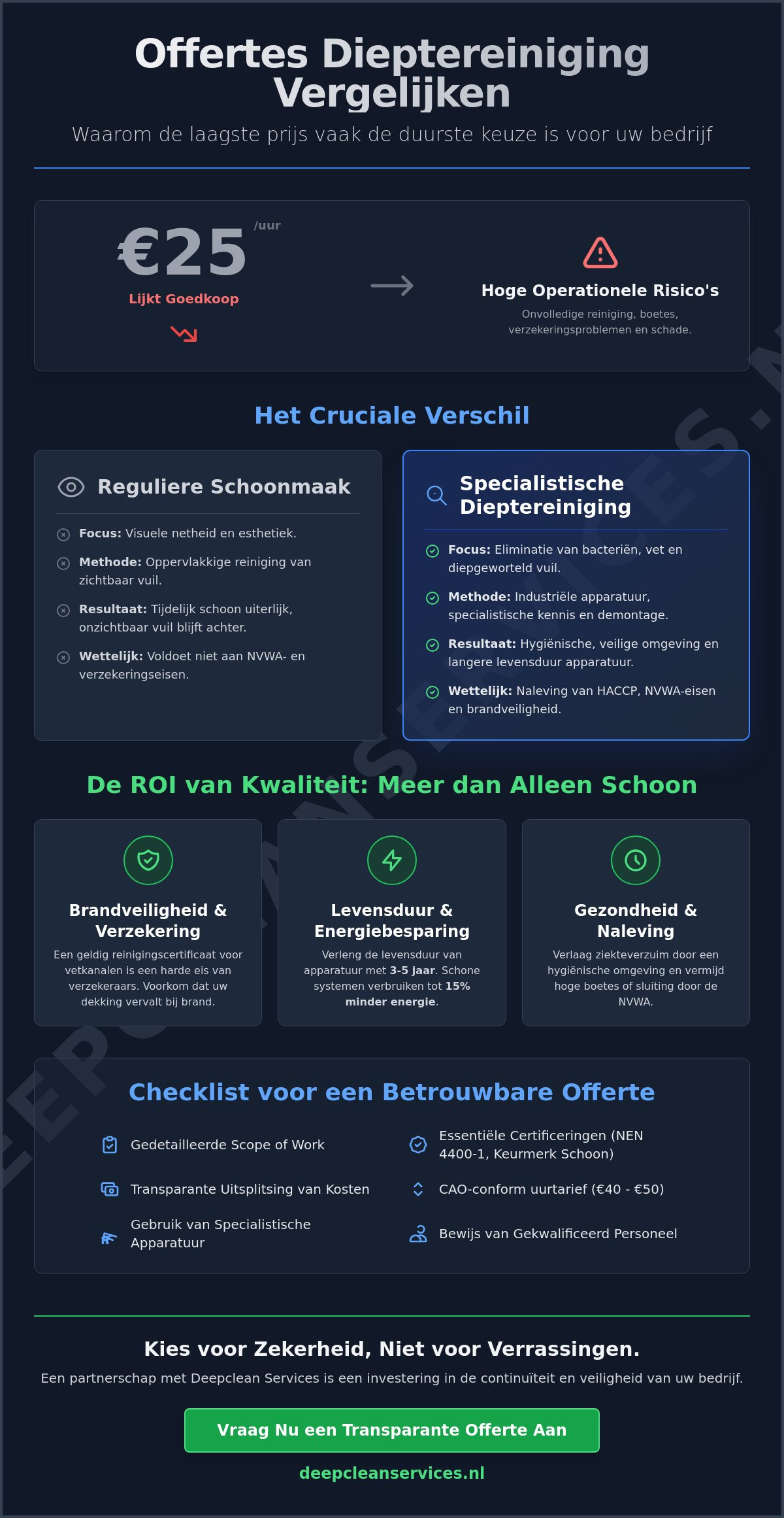 Offerte schoonmaakbedrijf vergelijken: De complete gids voor specialistische dieptereiniging (2026)