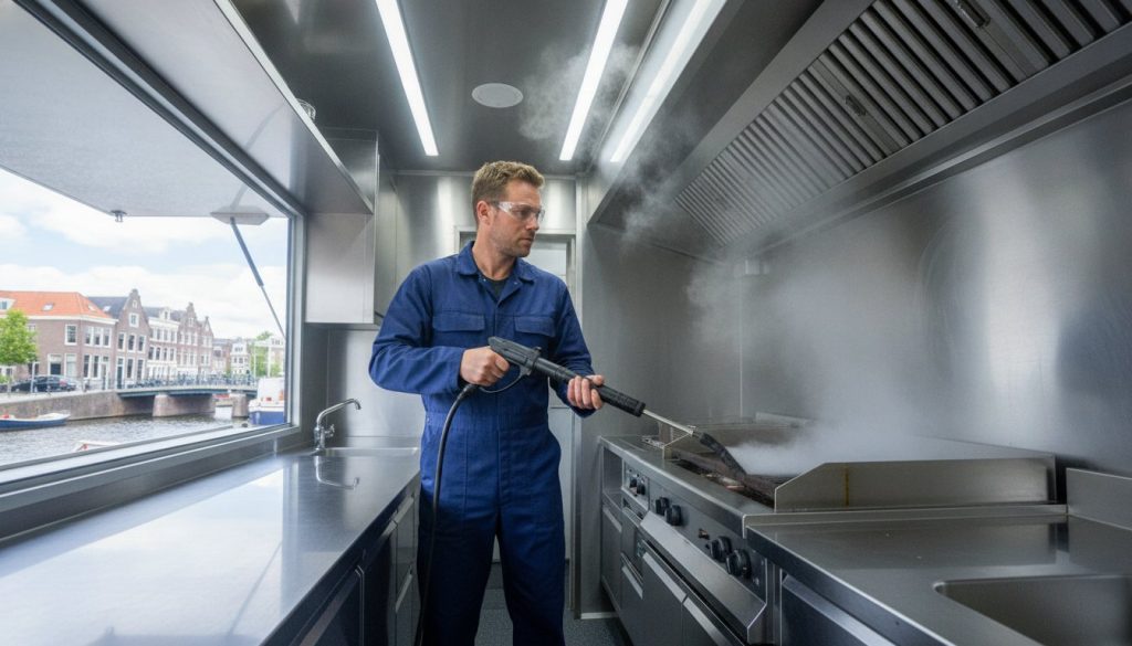Foodtruck reinigen: de complete gids voor een haccp-proof mobiele keuken