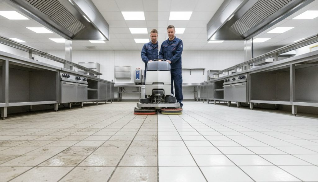 Professionele keukenvloer reinigen: de complete gids voor vloeronderhoud bij bedrijven in 2026